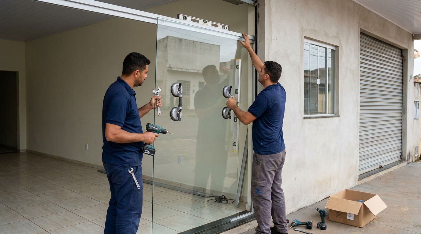 Portas em Vidro para Banheiro